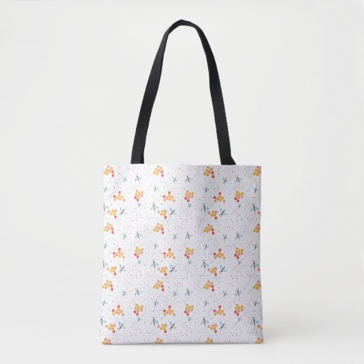 Scandi Bee Muster Tote Bag Tasche (Vorderseite)