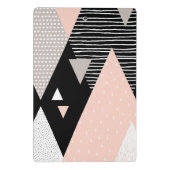 Scandi Bergspitze-Entwurf Mini Klemmbrett (Rückseite)