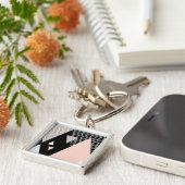 Scandi Bergspitze-Entwurf Schlüsselanhänger (Seite)