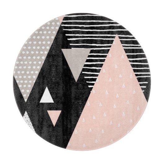 Scandi Bergspitze-Entwurf Schneidebrett (Vorderseite)