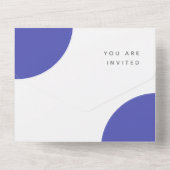 Scandi Birthday | Blue Balloon Baby Boy Party UAWG All In One Einladung (Rückseite)