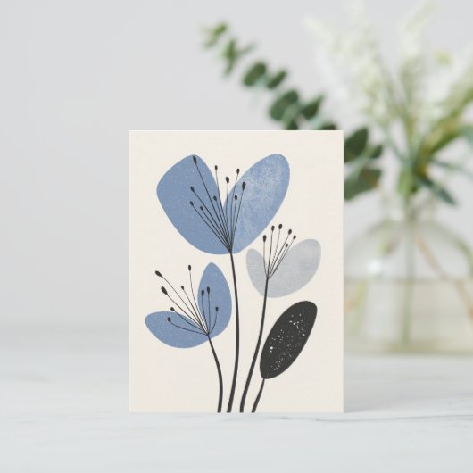 Scandi Bloom No.280 Postkarte (Stehend Vorderseite)