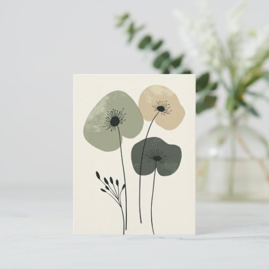 Scandi Bloom No.282 Postkarte (Stehend Vorderseite)