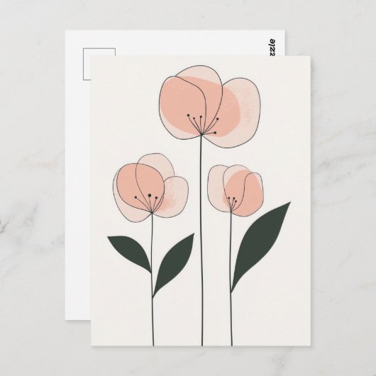 Scandi Bloom No.289 Postkarte (Vorne/Hinten)