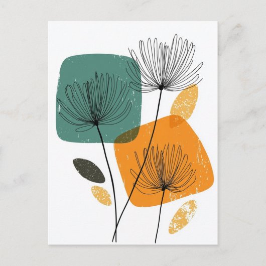 Scandi Bloom No.302 Postkarte (Vorderseite)
