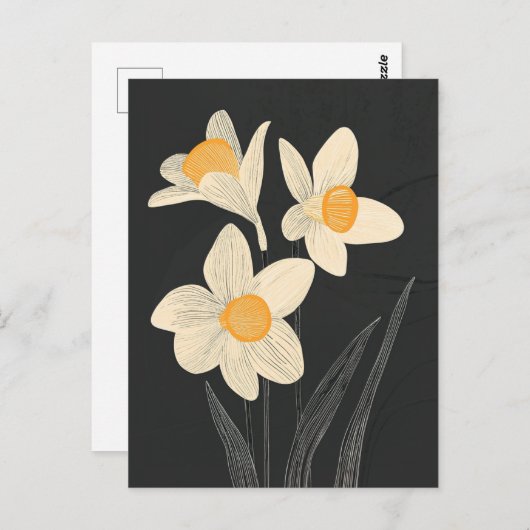 Scandi Bloom No.307 Postkarte (Vorne/Hinten)