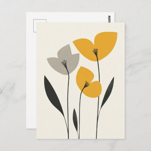 Scandi Bloom Nr. 283 Postkarte (Vorne/Hinten)