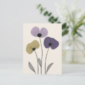 Scandi Bloom Nr. 284 Postkarte (Stehend Vorderseite)