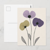 Scandi Bloom Nr. 284 Postkarte (Vorne/Hinten)