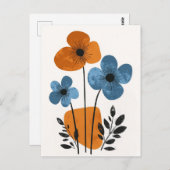 Scandi Bloom Nr. 285 Postkarte (Vorne/Hinten)