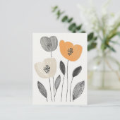 Scandi Bloom Nr. 295 Postkarte (Stehend Vorderseite)