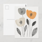 Scandi Bloom Nr. 295 Postkarte (Vorne/Hinten)