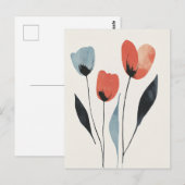 Scandi Bloom Nr. 296 Postkarte (Vorne/Hinten)