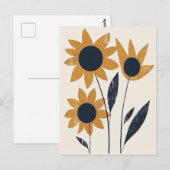 Scandi Bloom Nr. 297 Postkarte (Vorne/Hinten)