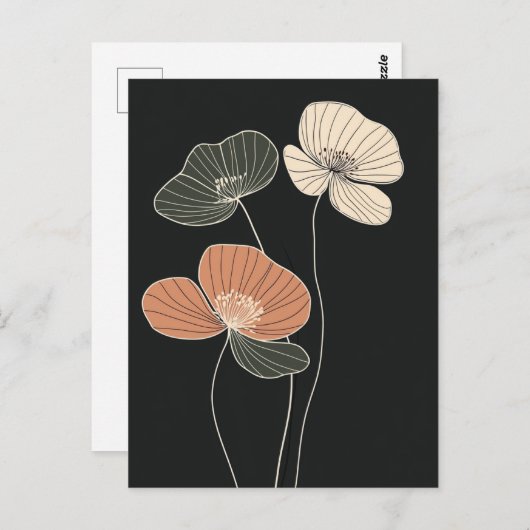 Scandi Bloom Nr. 306 Postkarte (Vorne/Hinten)