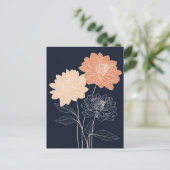 Scandi Bloom Nr. 310 Postkarte (Stehend Vorderseite)
