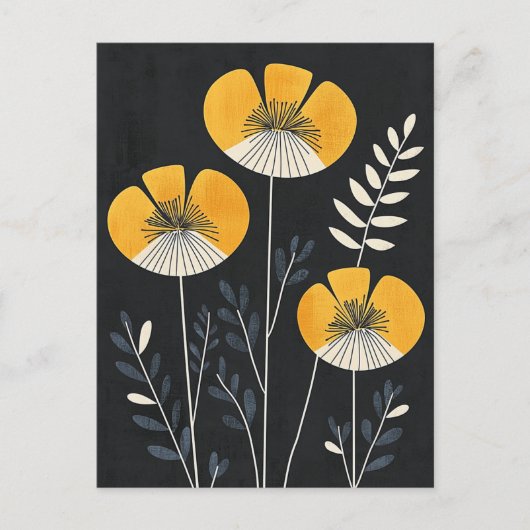 Scandi Bloom Nr. 314 Postkarte (Vorderseite)