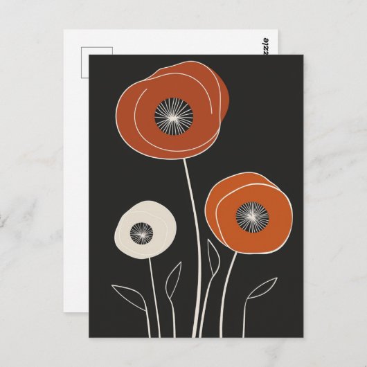 Scandi Bloom Nr. 316 Postkarte (Vorne/Hinten)