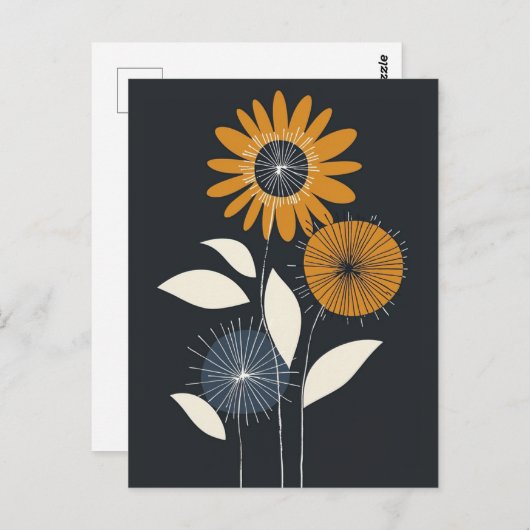 Scandi Bloom Nr. 321 Postkarte (Vorne/Hinten)