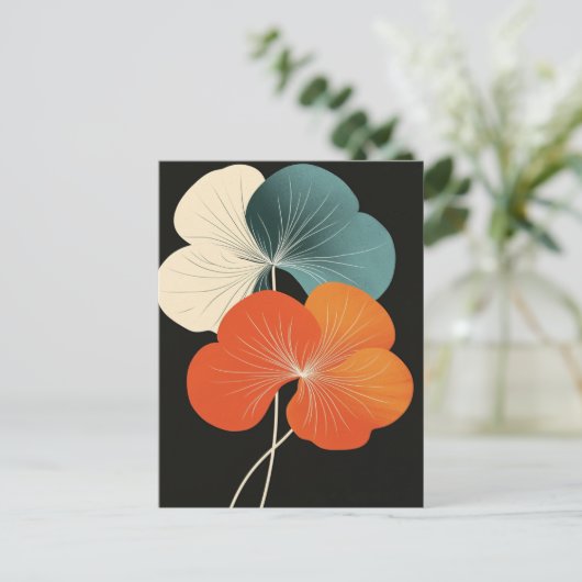 Scandi Bloom Nr. 324 Postkarte (Stehend Vorderseite)