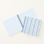 Scandi Blue Bird Green Ivy Stripe Bullet Journal Notizblock (Innenseite)