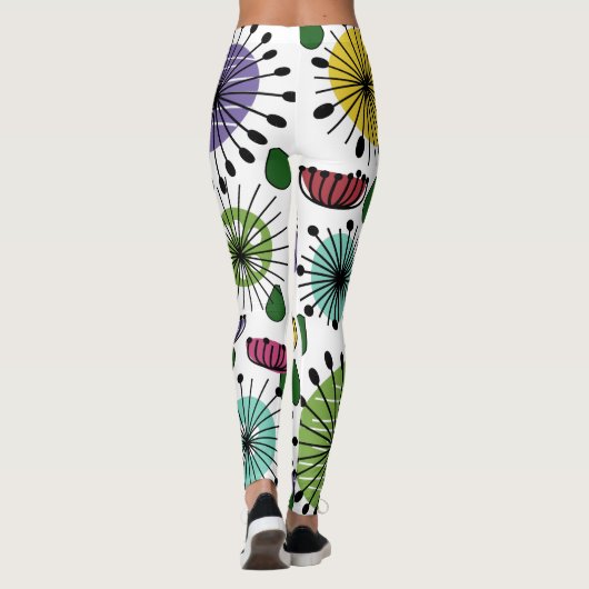 Scandi-Blume Leggings (Rückseite)