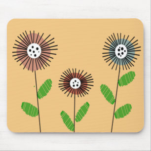 Scandi-Blume Mousepad