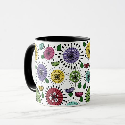 Scandi-Blume Tasse (Vorderseite Links)