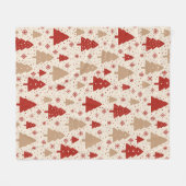 Scandi Christmas Forest Fleecedecke (Vorderseite (Horizontal))