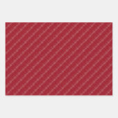 Scandi Christmas Strick Sweater Red Diagonal Geschenkpapier Set (Vorderseite 3)