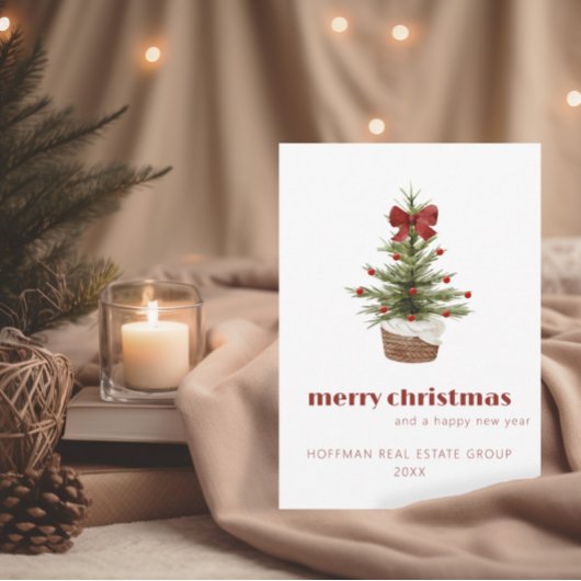 Scandi Christmas Tree | Corporate Holiday Card Einladung