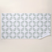 Scandi Christmas Tree Pattern Strandtuch (Vorderseite)