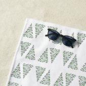 Scandi Christmas Tree Pattern Strandtuch (Beispiel)