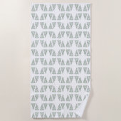 Scandi Christmas Tree Pattern Strandtuch (Vorderseite)