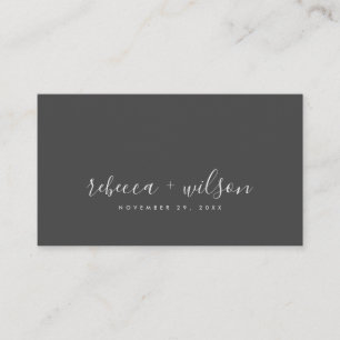 SCANDI CLEAN BLACK RUST MINIMAL WEDEN DANK VISITENKARTE