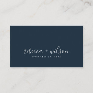 SCANDI CLEAN NAVY RUST MINIMAL WEDEN VISITENKARTE