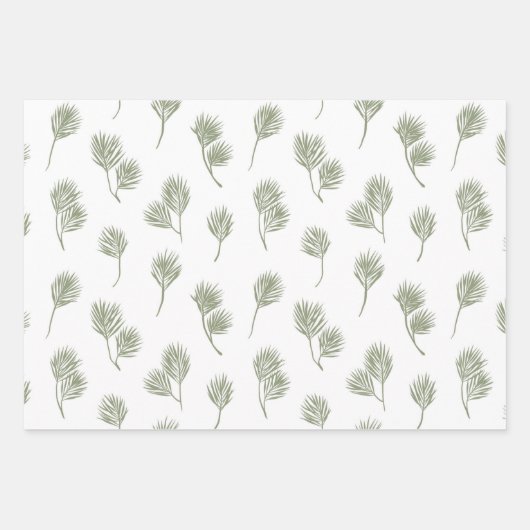 Scandi Country Weihnachtswrapping Paper Sheets Geschenkpapier Set (Vorderseite)