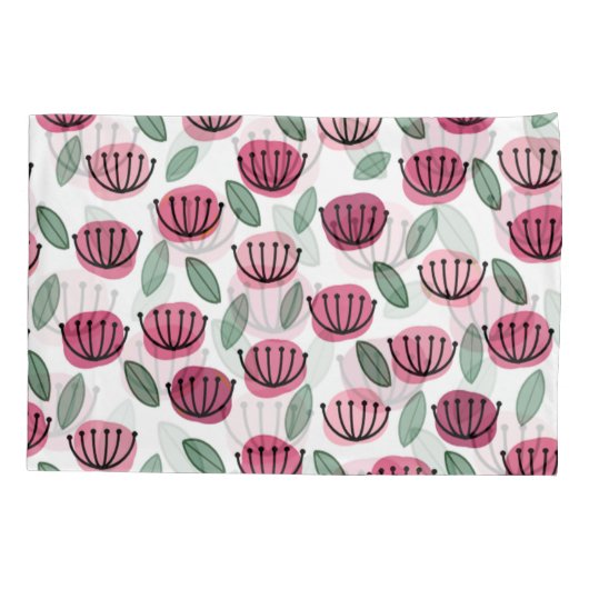 Scandi-Cup-Blume Kissenbezug (Rückseite)
