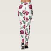 Scandi-Cup-Blume Leggings (Rückseite)