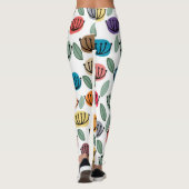 Scandi-Cup-Blume Leggings (Rückseite)