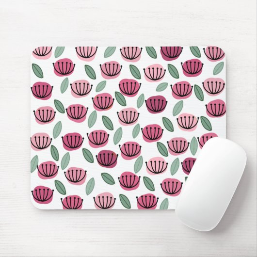 Scandi Cup-Blume Mousepad (Mit Mouse)