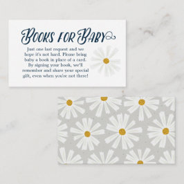 Scandi Daisy Books for Baby Enclosure Card Begleitkarte