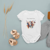 Scandi Farmhouse Rind, Brauch Baby Strampler