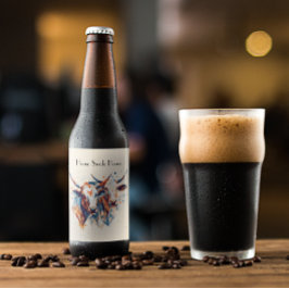 Scandi Farmhouse Rind, Brauch Bierflaschenetikett