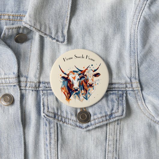 Scandi Farmhouse Rind, Brauch Button (Beispiel)