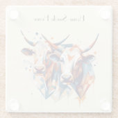 Scandi Farmhouse Rind, Brauch Glasuntersetzer (Rückseite)