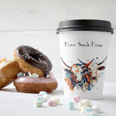 Scandi Farmhouse Rind, Brauch Pappbecher