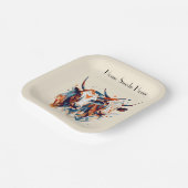 Scandi Farmhouse Rind, Brauch Pappteller (Gewinkelt)