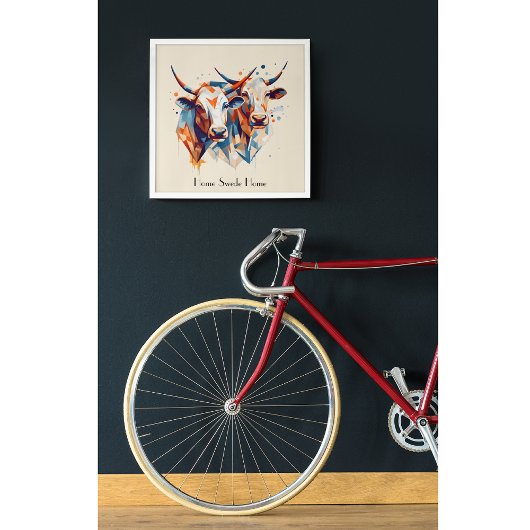 Scandi Farmhouse Rind, Brauch Poster