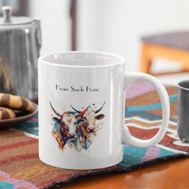 Scandi Farmhouse Rind, Brauch Zweifarbige Tasse